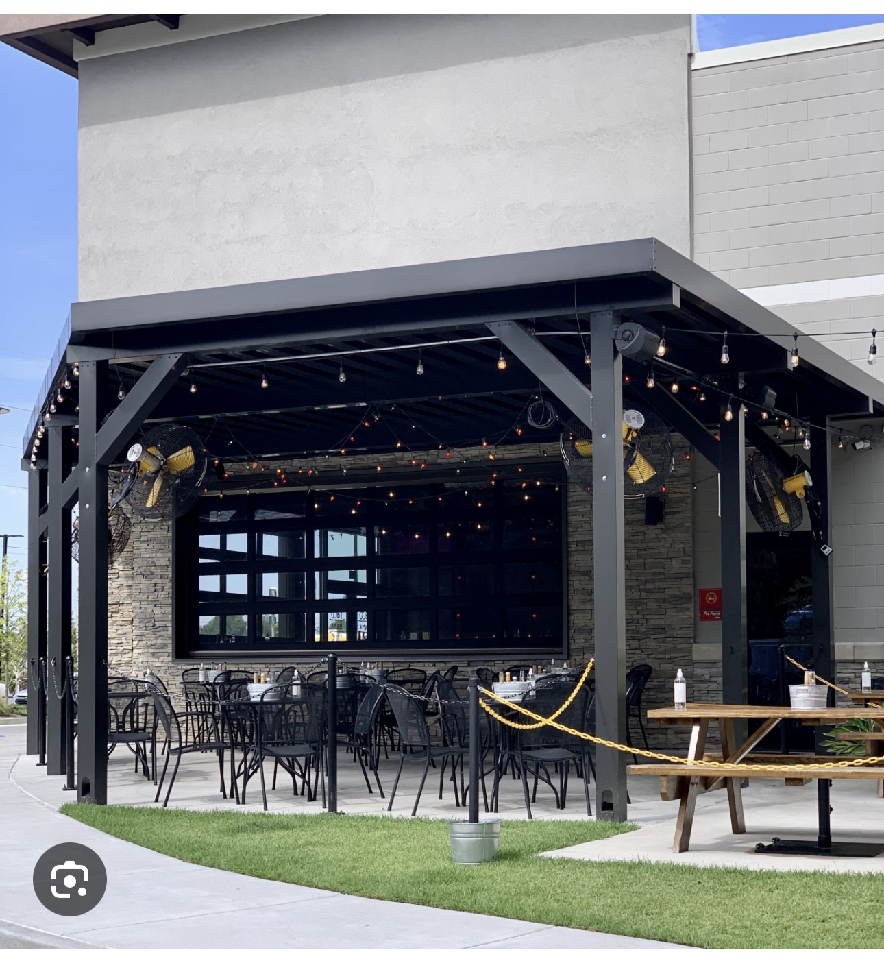 aluminum awning over window
